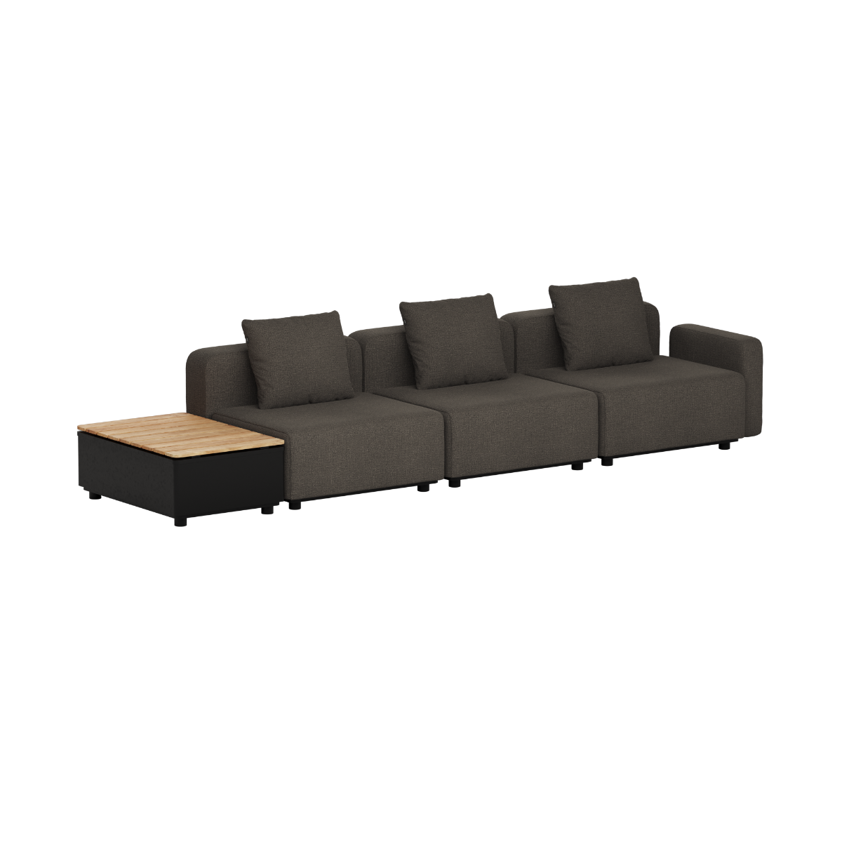 Cobana Lounge Sofa - 3 seater w/ Patio Storage Table