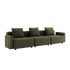 Kirra Olive Cobana Lounge Sofa 3-seater with armrest, outdoor modular design with cushions