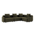 Kirra Olive Cobana Lounge Sofa 4-seater corner with armrest, modular outdoor seating with cushions