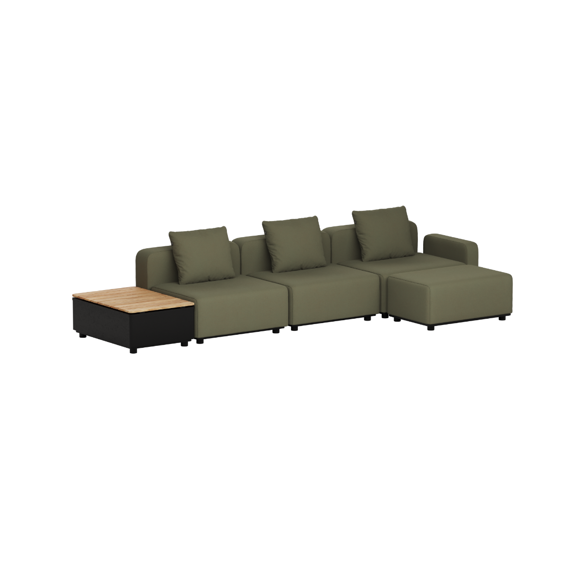 Cobana Lounge Sofa - 3 seater w/ Patio Storage Table