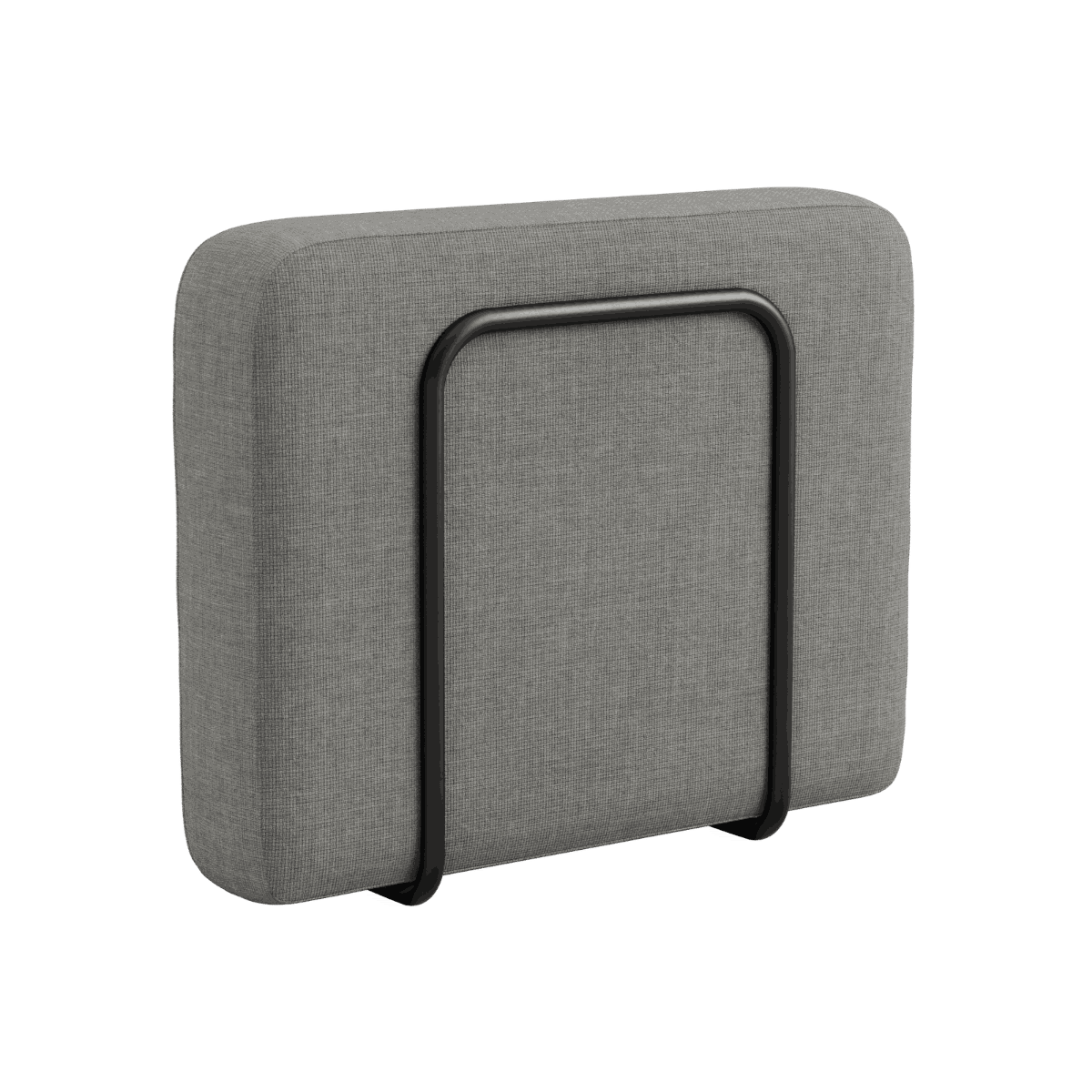Kirra Grey Cobana Lounge Sofa armrest module with powder-coated aluminum frame and Olefin textile upholstery.