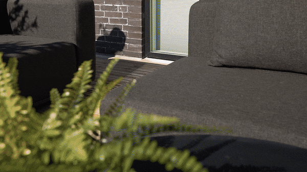 Cobana Lounge Sofa - 3 seater w/ Patio Storage Table - Outdoor 4 seater lounge sofa