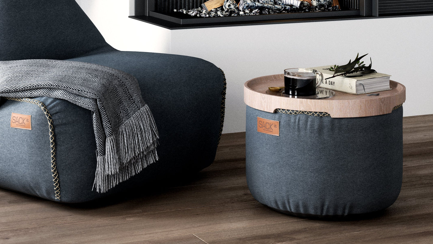 Canvas Pouf - Pouf for indoor use