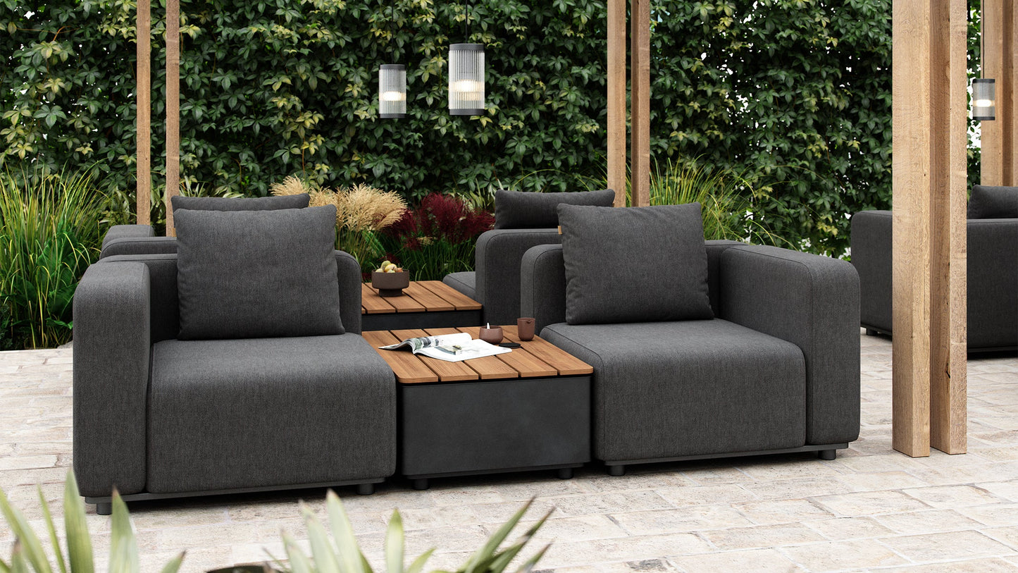 Patio Storage Table - Lounge module - Outdoor Table with Storage