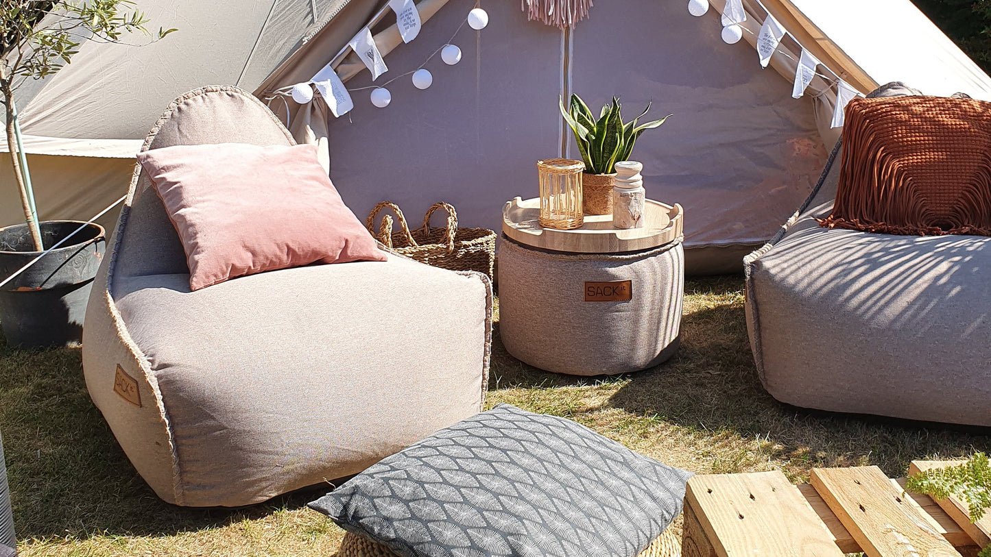 Canvas Lounge Chair - Bean bag chair for indoor use