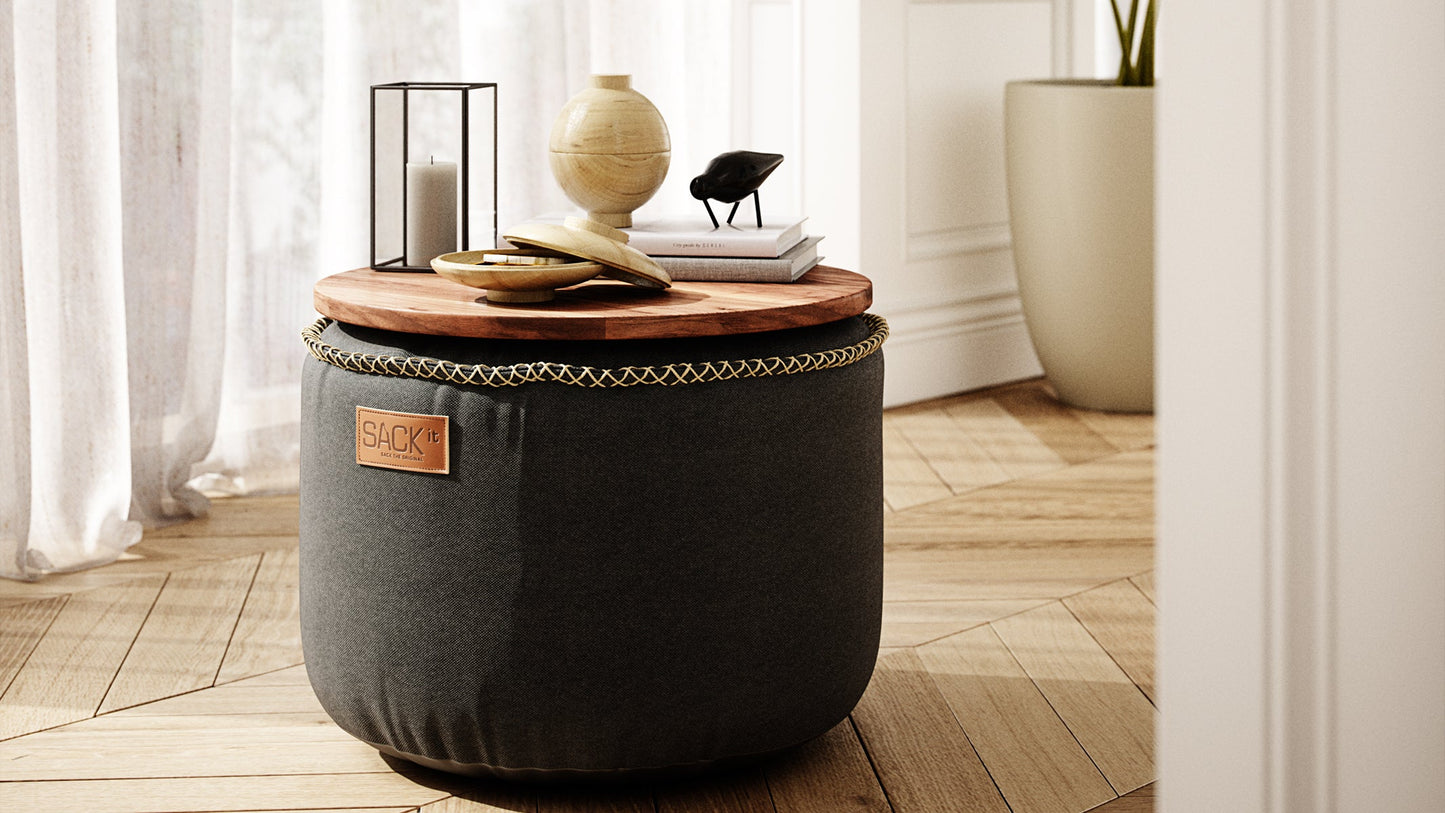 Canvas Pouf - Pouf for indoor use