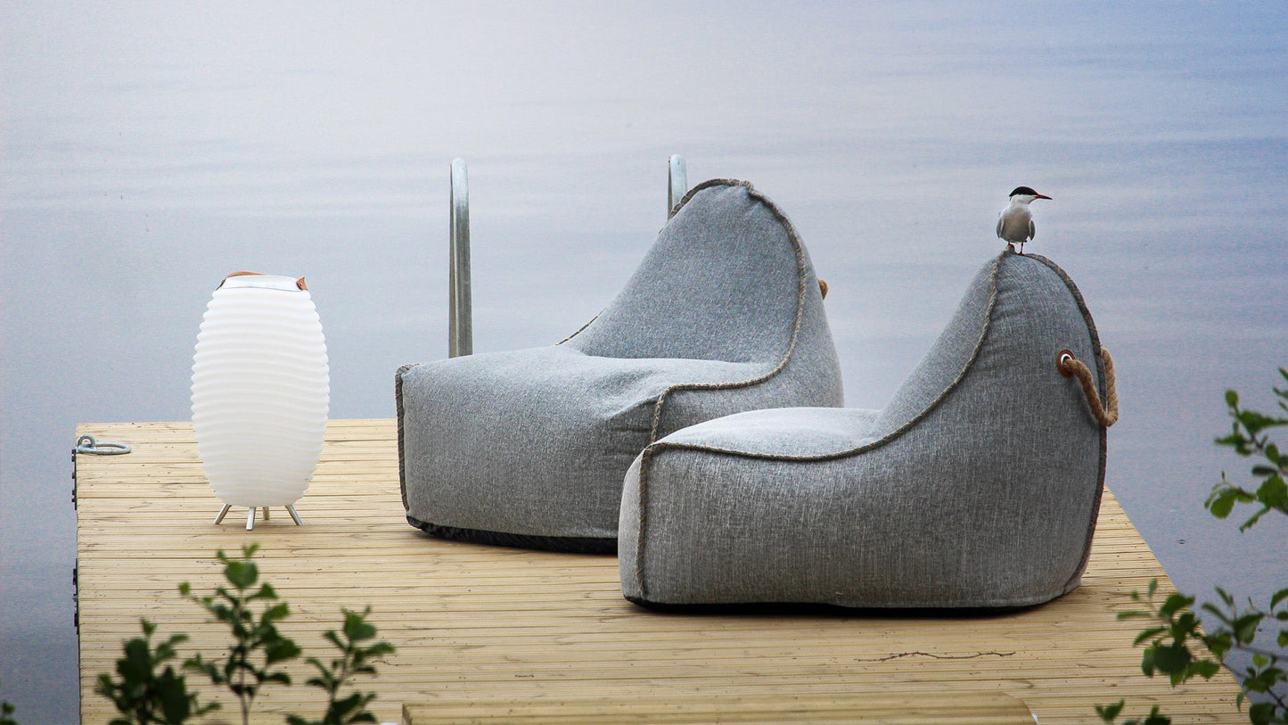 Cobana Lounge Chair & Pouf - Bean bag chair with pouf for indoor and outdoor use