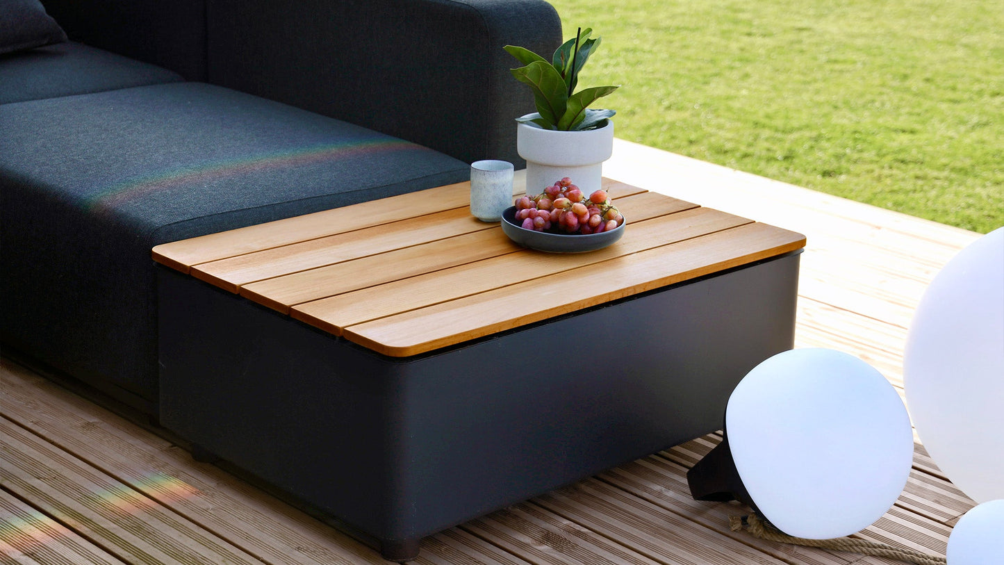 Patio Storage Table - Lounge module - Outdoor Table with Storage