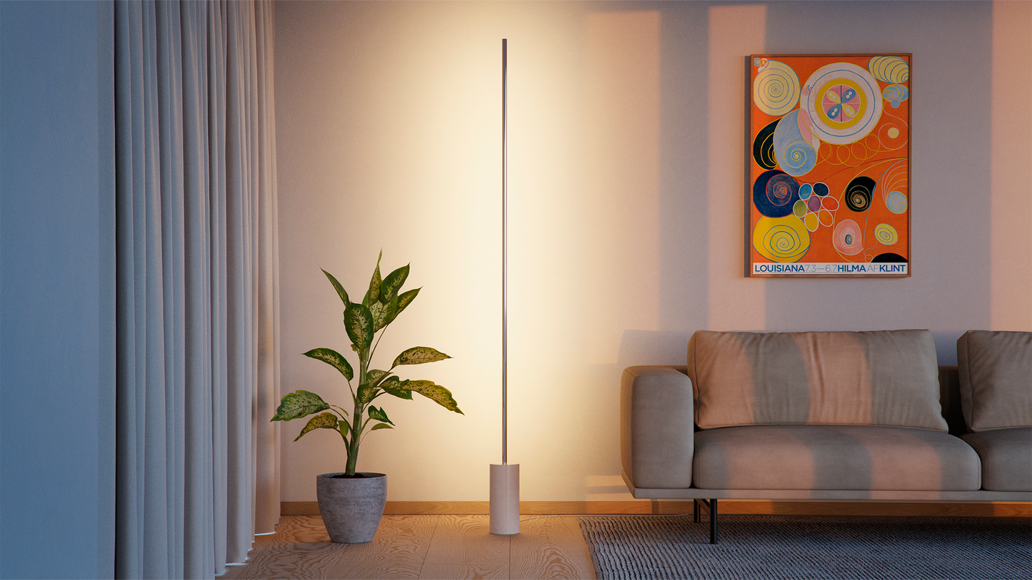 Expo 185 - Floor lamp with adjustable vertical light