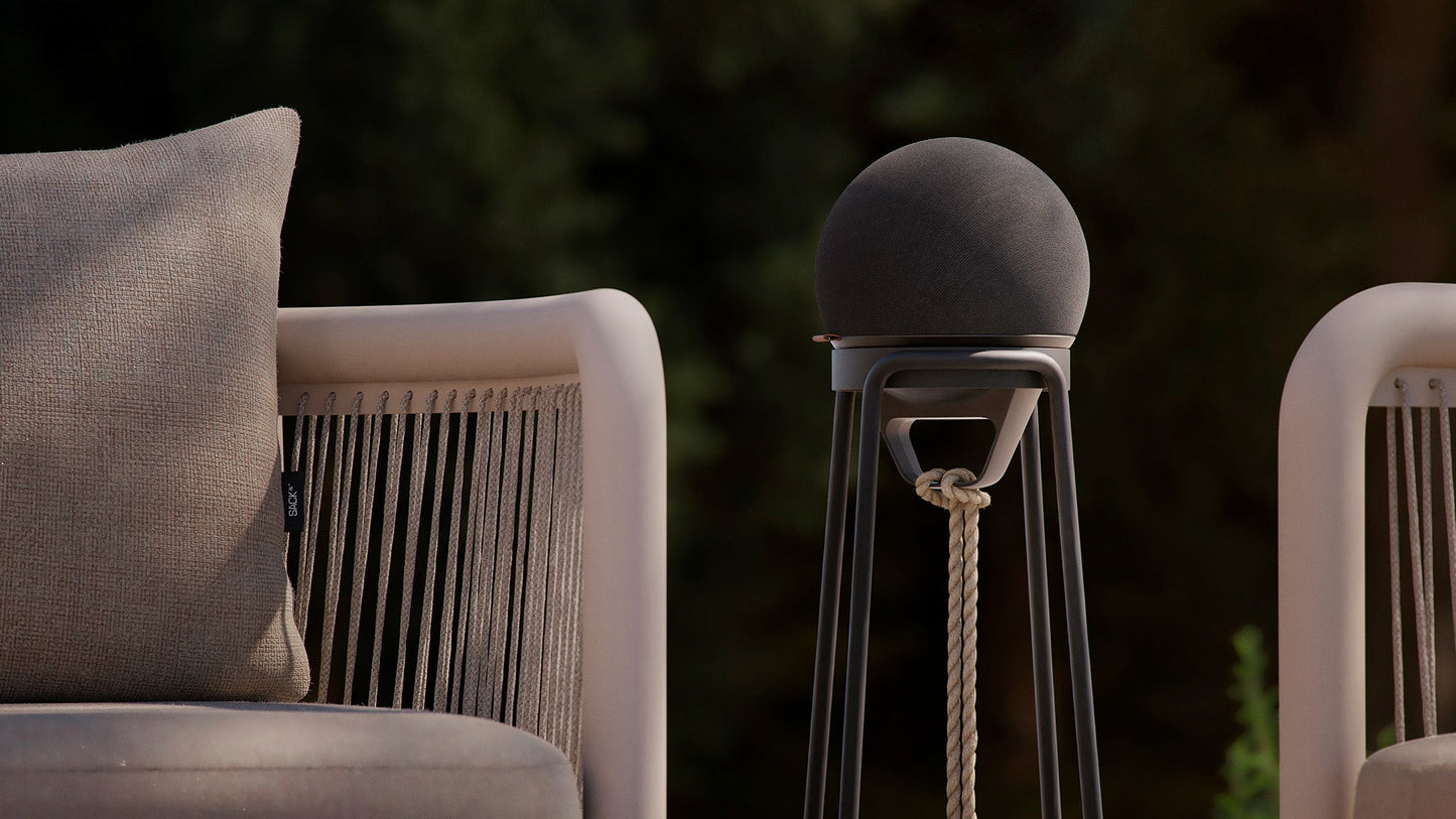 Patio Accessory Stand Ø14 + Play - Waterproof outdoor speaker with stand