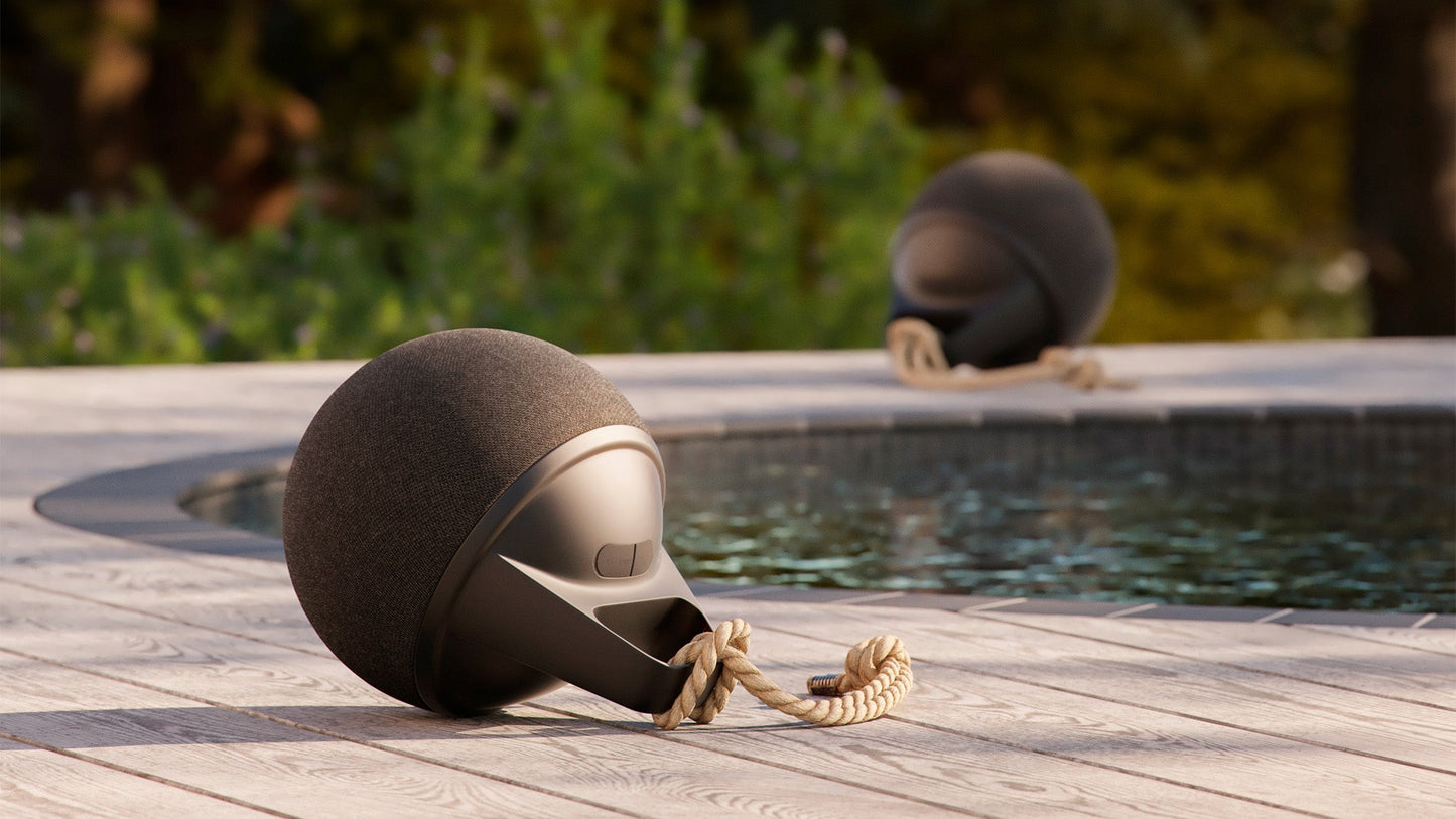 Patio Accessory Stand Ø14 + Play - Waterproof outdoor speaker with stand