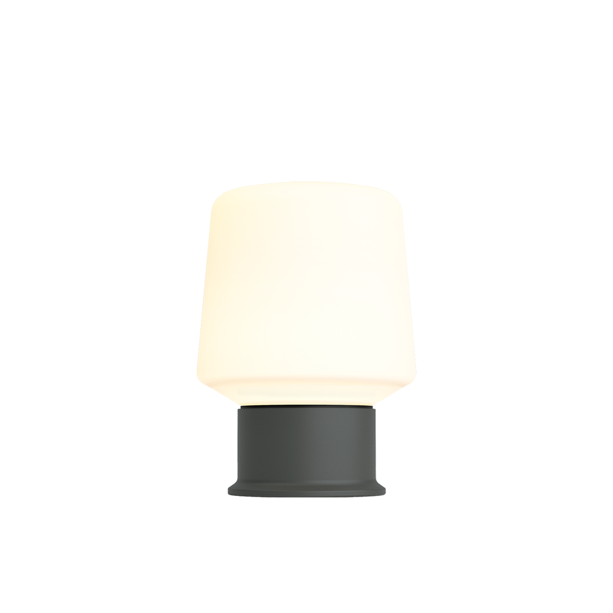 Ambience Lamp Intelligent+ in anthracite with a rounded shade and compact base, suitable for indoor and outdoor use