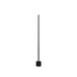 SACKit Expo 120 black floor lamp with slim aluminum profile and marble base emitting soft upward light
