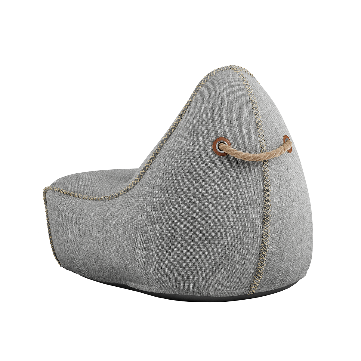 Cobana Lounge Chair - Light Grey (Olefin stitching)
