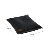 Cobana Grey beanbag chair with durable water-repellent fabric and hand-sewn stitches.