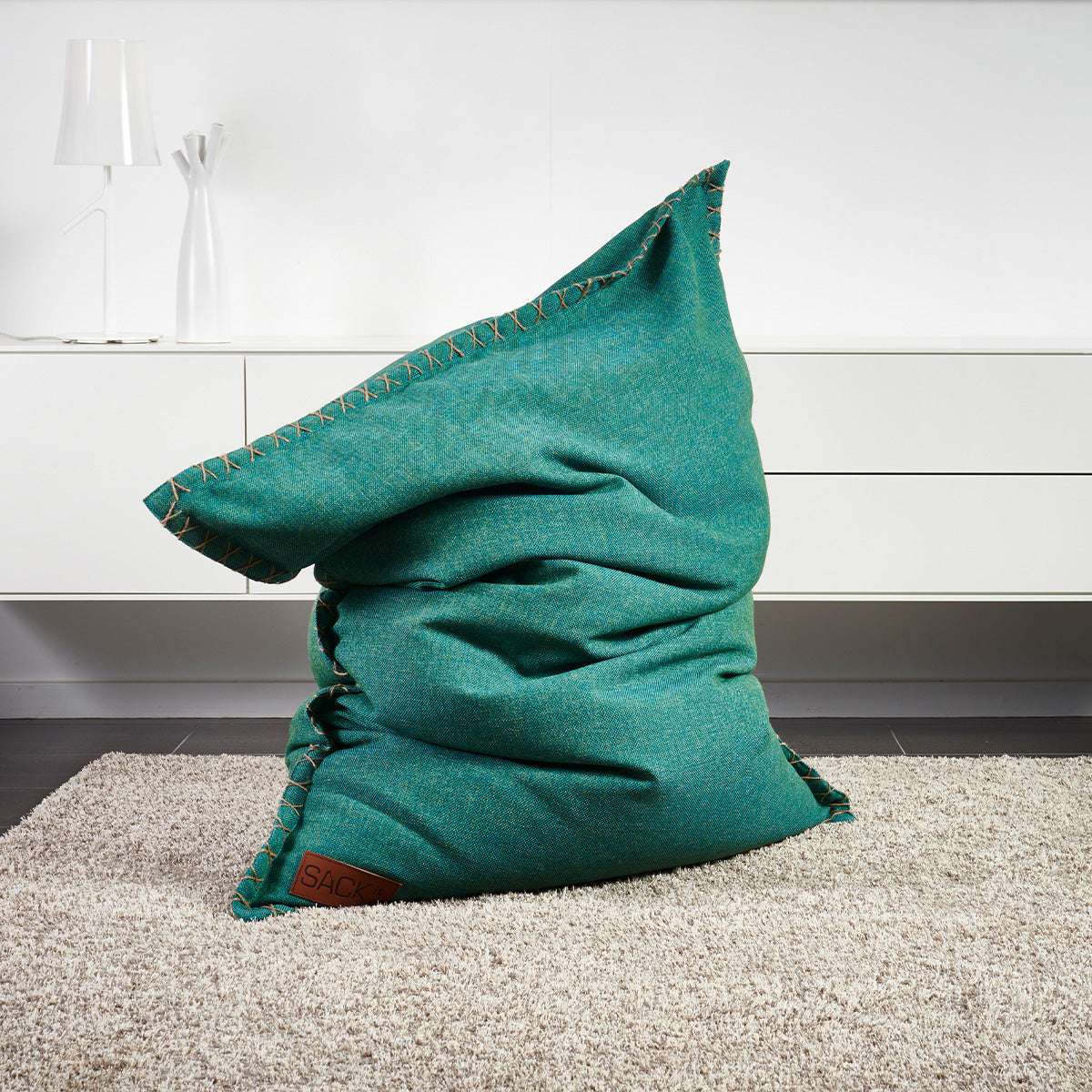 Cobana Grey beanbag chair with a soft, rounded shape suitable for indoor and outdoor use.