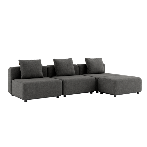 Cobana Lounge Sofa Winter Cover - 3 modules + pouf