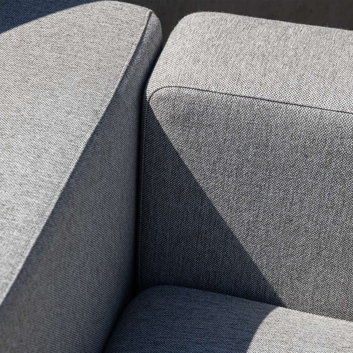 Kirra Sand Cobana Lounge Sofa corner module with powder-coated aluminum frame and Olefin textile cushions outdoors