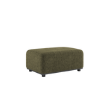 Kirra Olive Cobana Lounge Sofa pouf with powder-coated aluminum frame and eco-certified textile upholstery