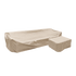 Cobana Lounge Sofa Winter Cover - 3 modules + pouf - Sand