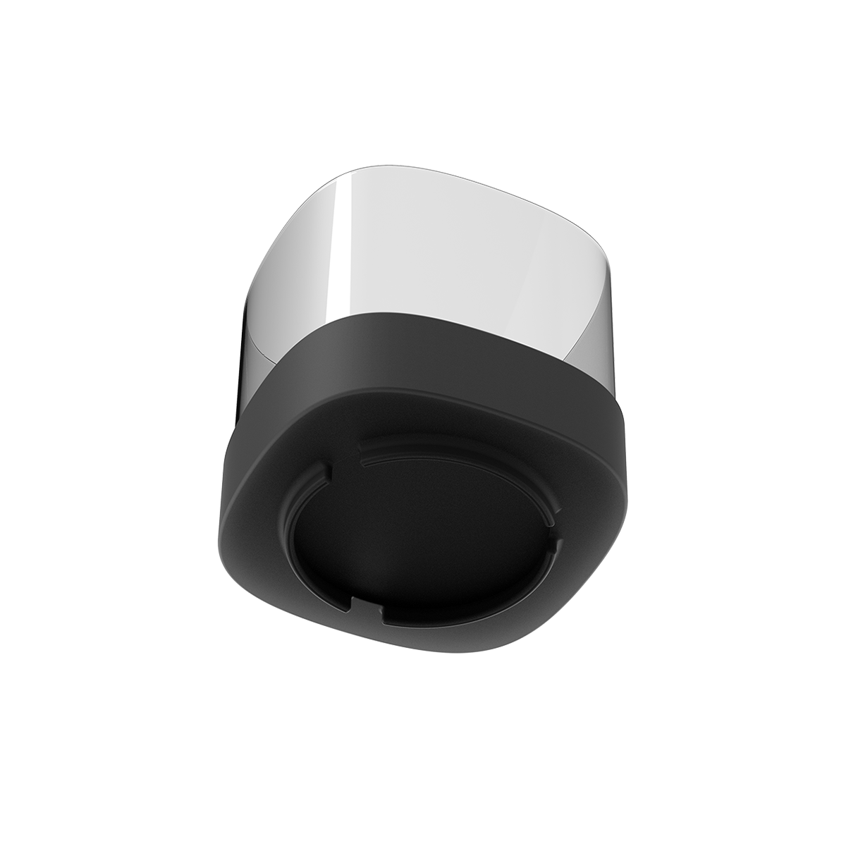 Black stainless steel SACKit Bio Lamp with heat-resistant glass and ethanol container for indoor and outdoor use