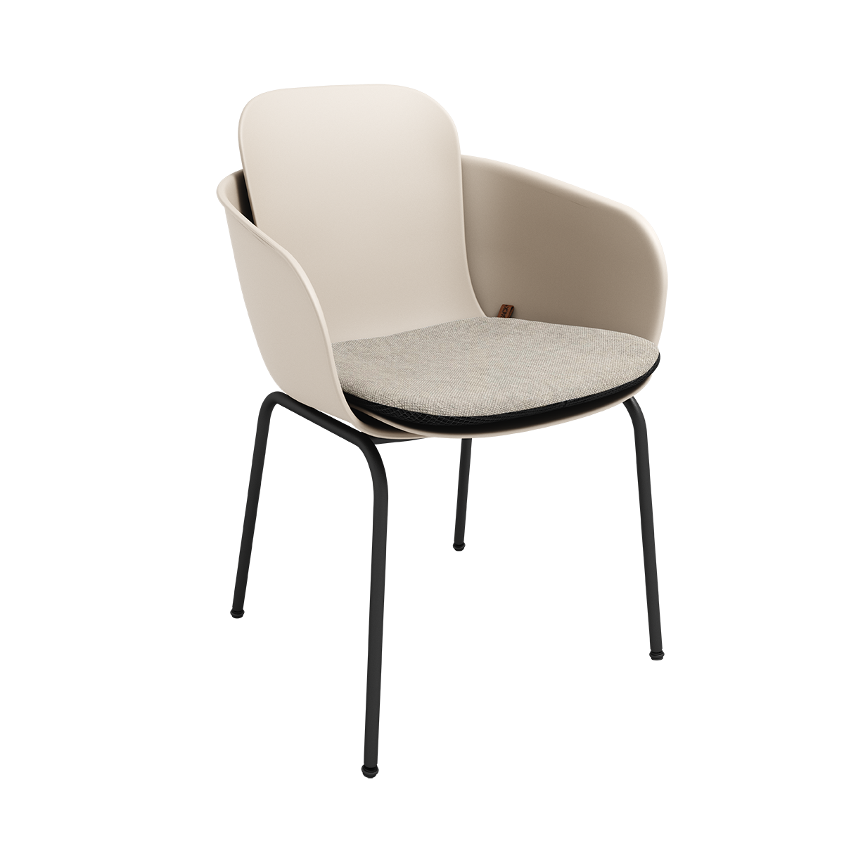 Cobana Sand Melange cushion designed for Patio Chair no. One with non-slip backing and quick dry foam filling