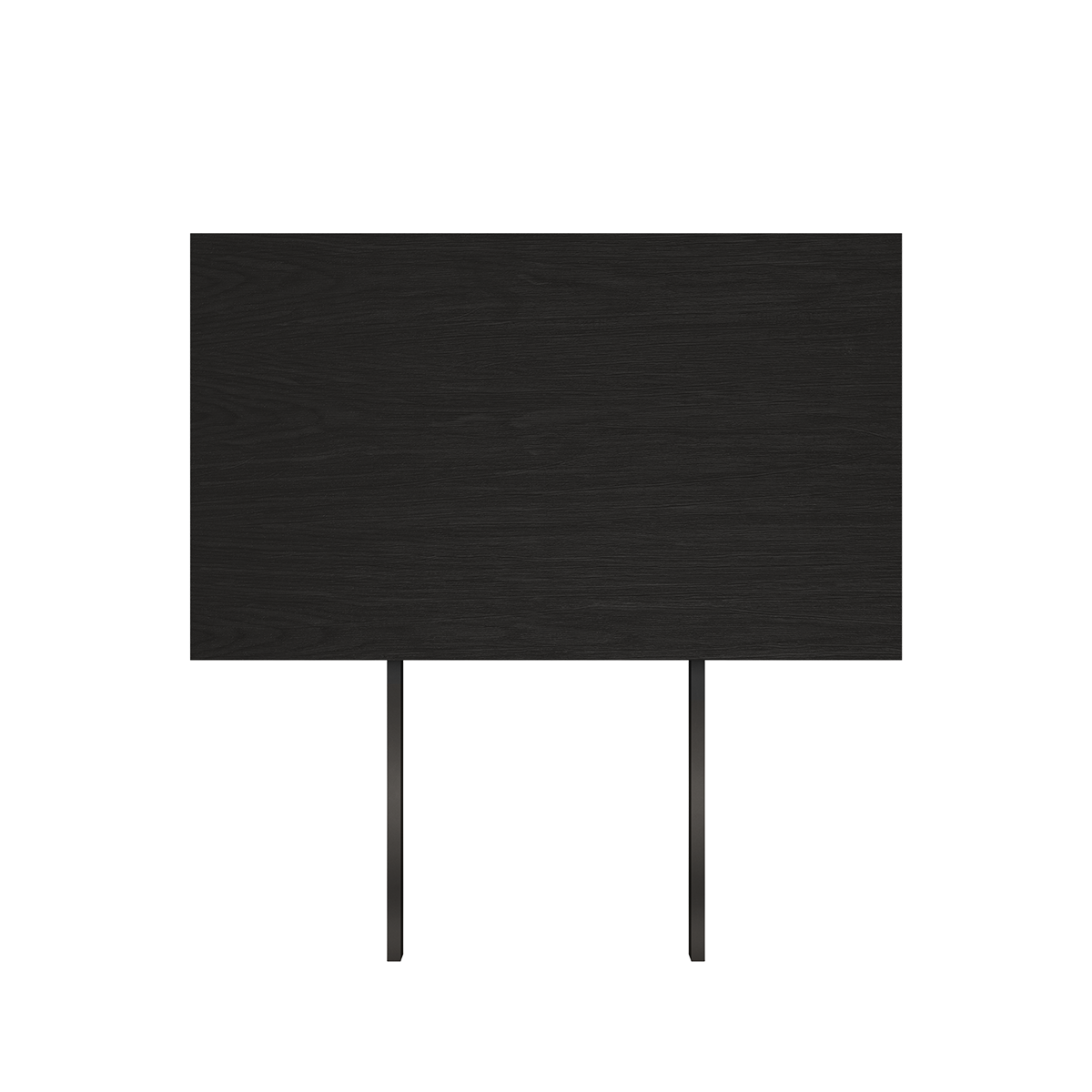 Black stained oak veneer extension leaf for Edge Dining Table, 60x90 cm, with visible wood grain.