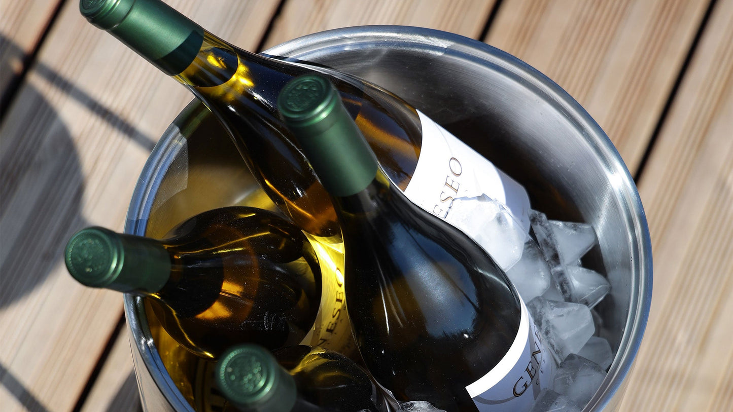 Wine Bucket - Ø22 w/ Accessories - Insulated Wine Cooler/Ice Bucket with lid + hook + spoon + grate