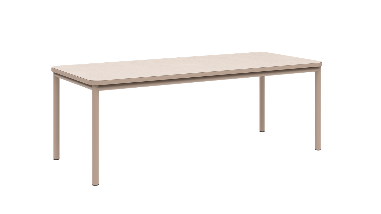 Kirra Dining Table 210x90 Ceramic - Elegant and weather-resistant outdoor dining table with ceramic tabletop