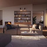 Three-seater Fjord Sofa with soft rounded edges and Scandinavian design in a neutral indoor setting