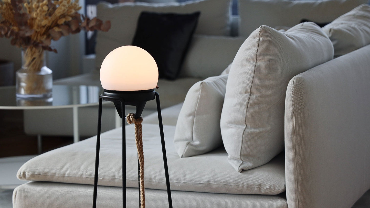 Patio Accessory Stand Ø14 + Light 155 - Indoor/outdoor Accessory Stand and lamp