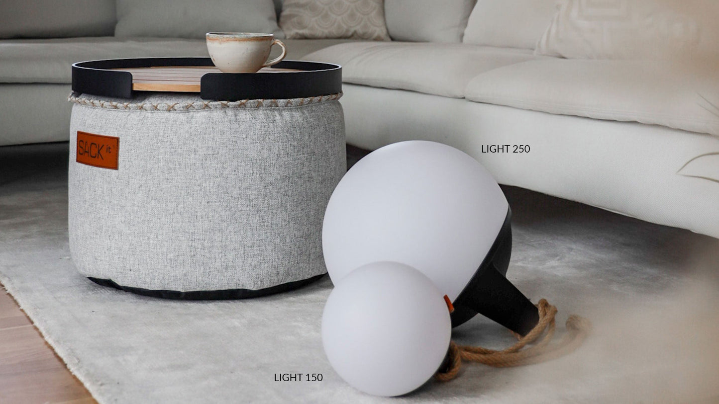 Patio Accessory Stand Ø22 + Light 250 - Indoor/outdoor Accessory Stand with lamp