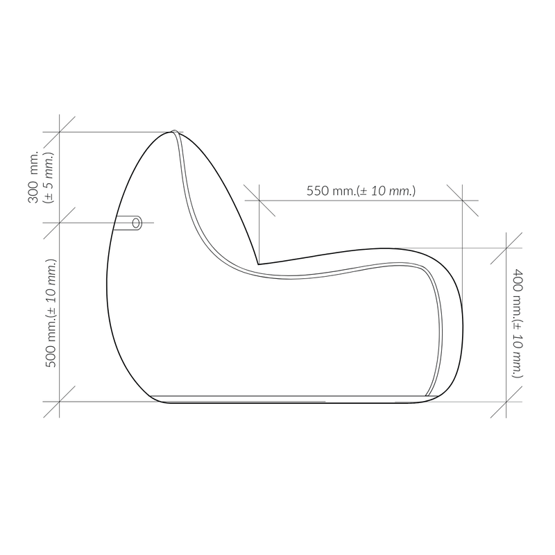 SACKit Chair and Pouf Indoor lounge set in neutral fabric with soft, rounded shapes and a relaxed design