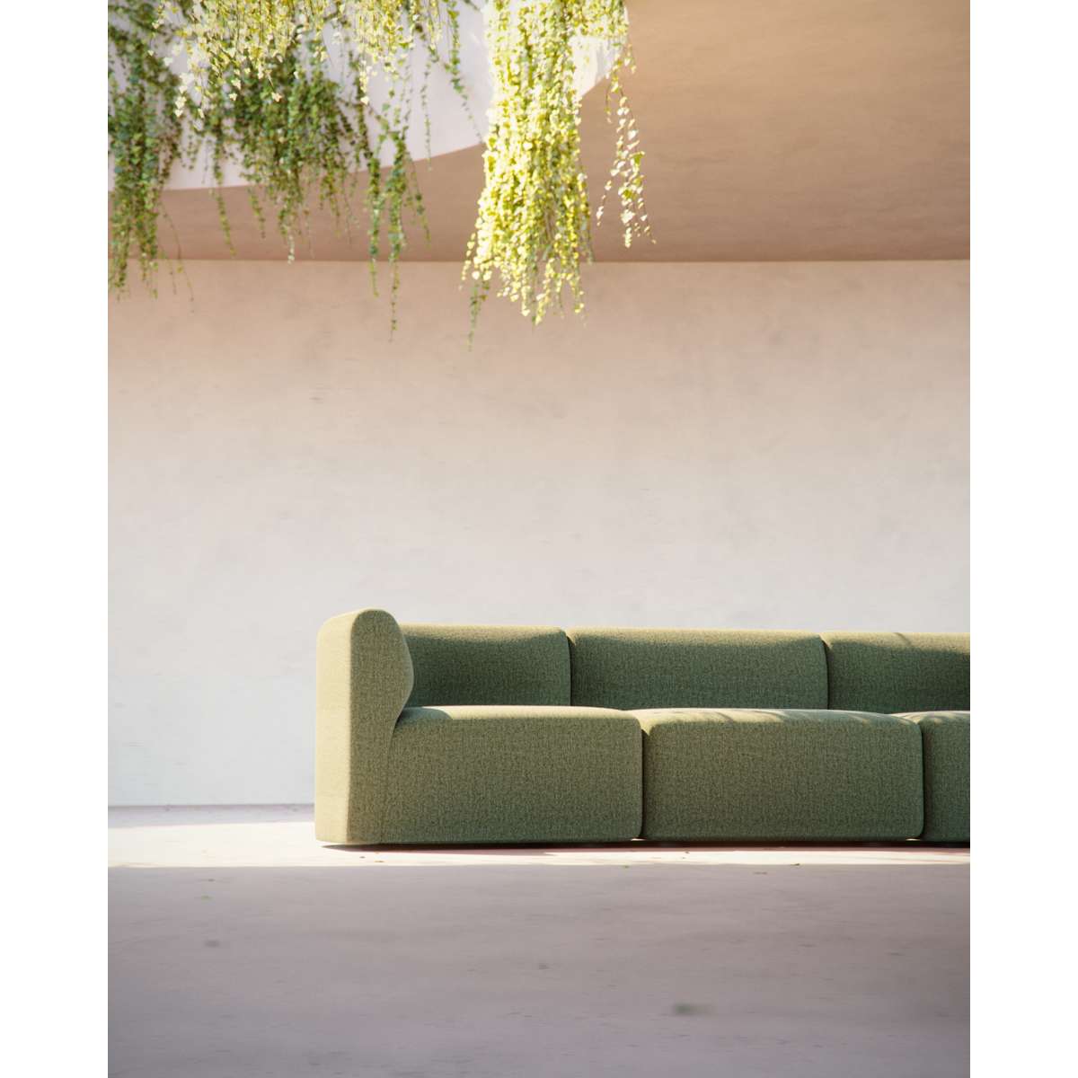 Corner Fjord Sofa with soft rounded edges and a calm Scandinavian design in a neutral indoor setting