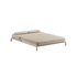 Sand-colored water-repellent polyester cover tailored for Kirra Double Sunbed outdoors.