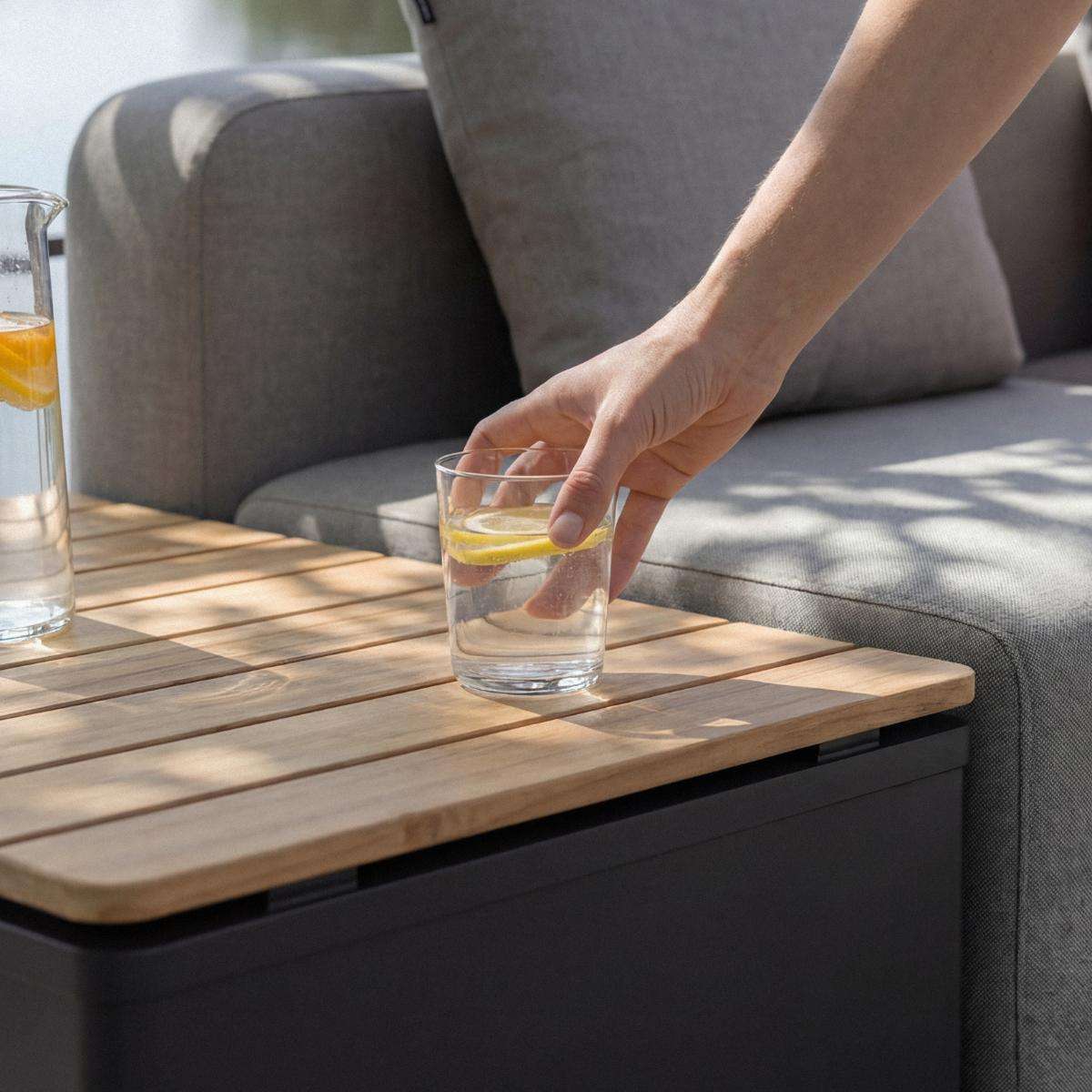 Patio Storage Table