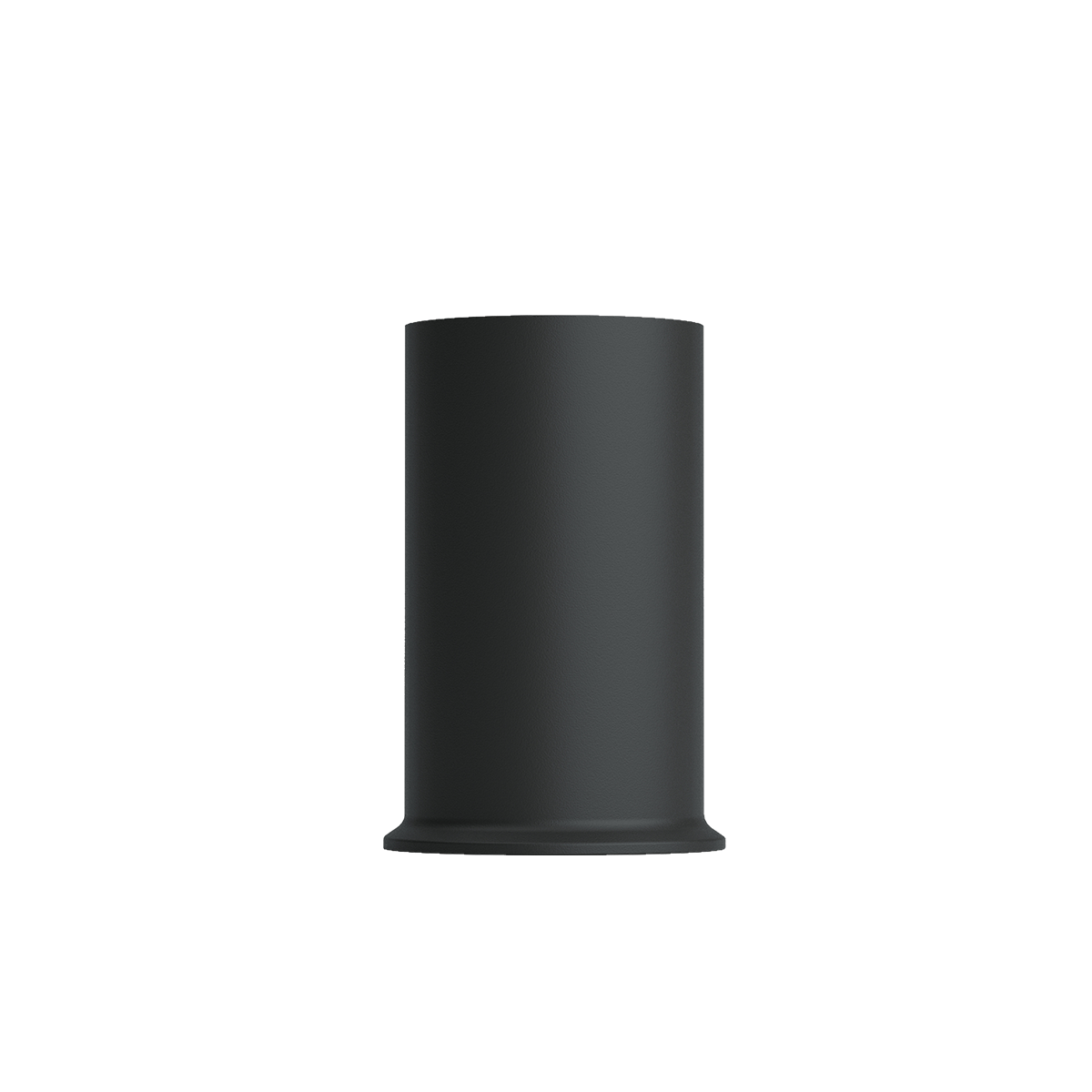 Black powder-coated stainless steel London base for Lamp Intelligent, 10 size, sleek industrial design.