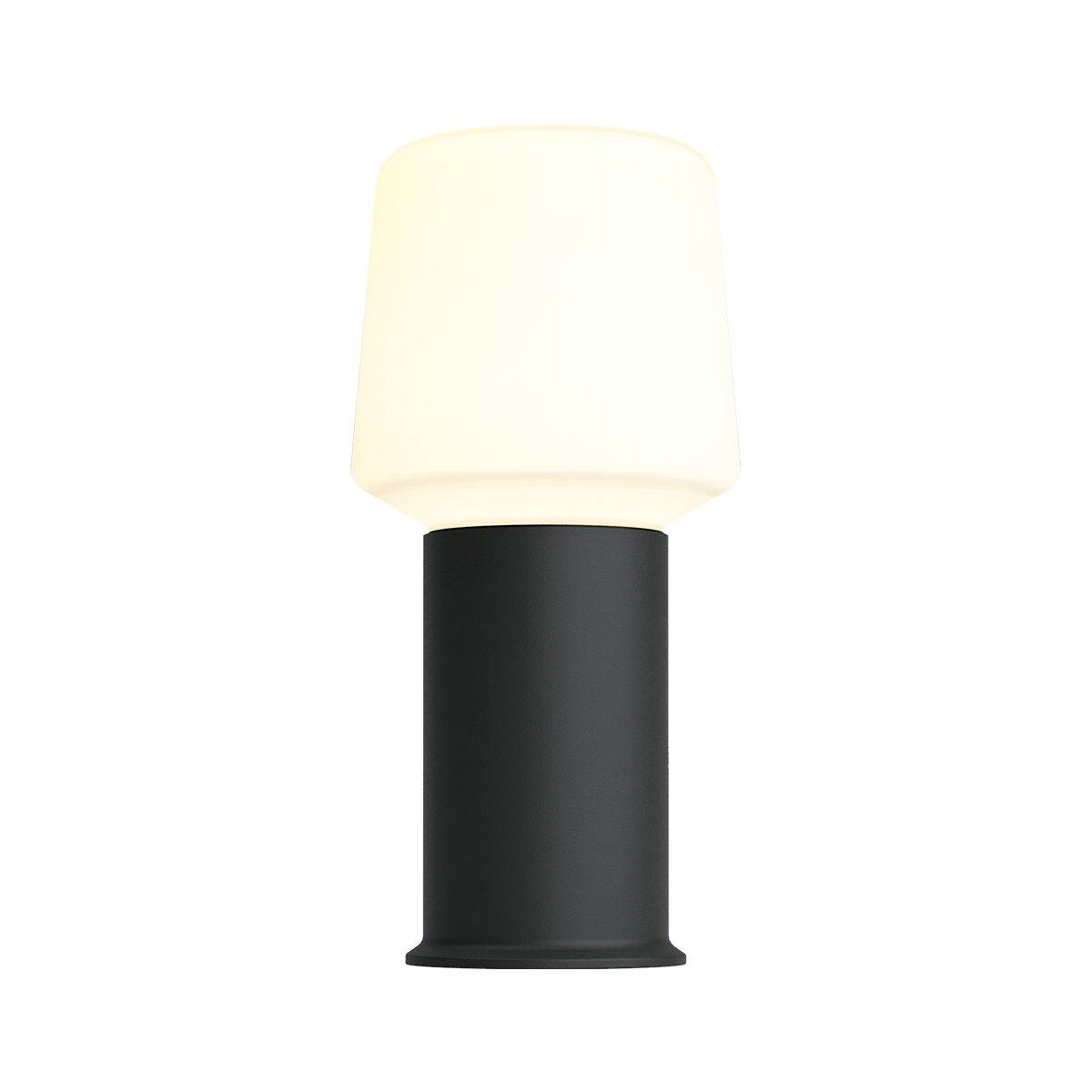 Black Ambience Lamp Intelligent+ with London base, battery-powered outdoor lamp with sleek design