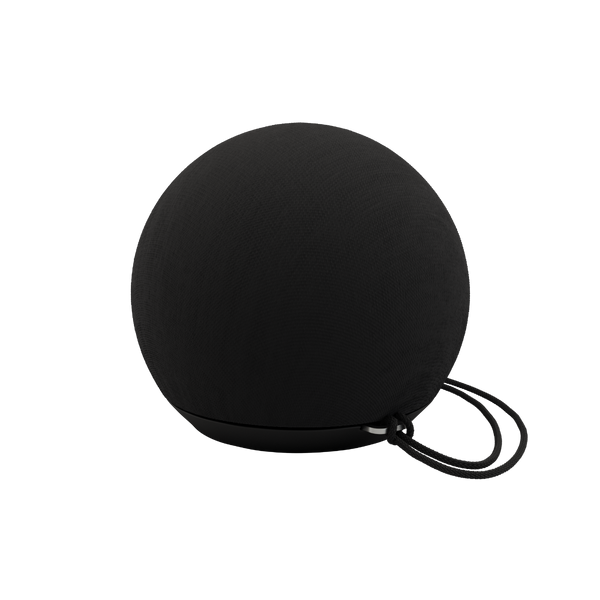 Compact Play Mini Bluetooth speaker in carbon color with durable textile and silicone buttons.