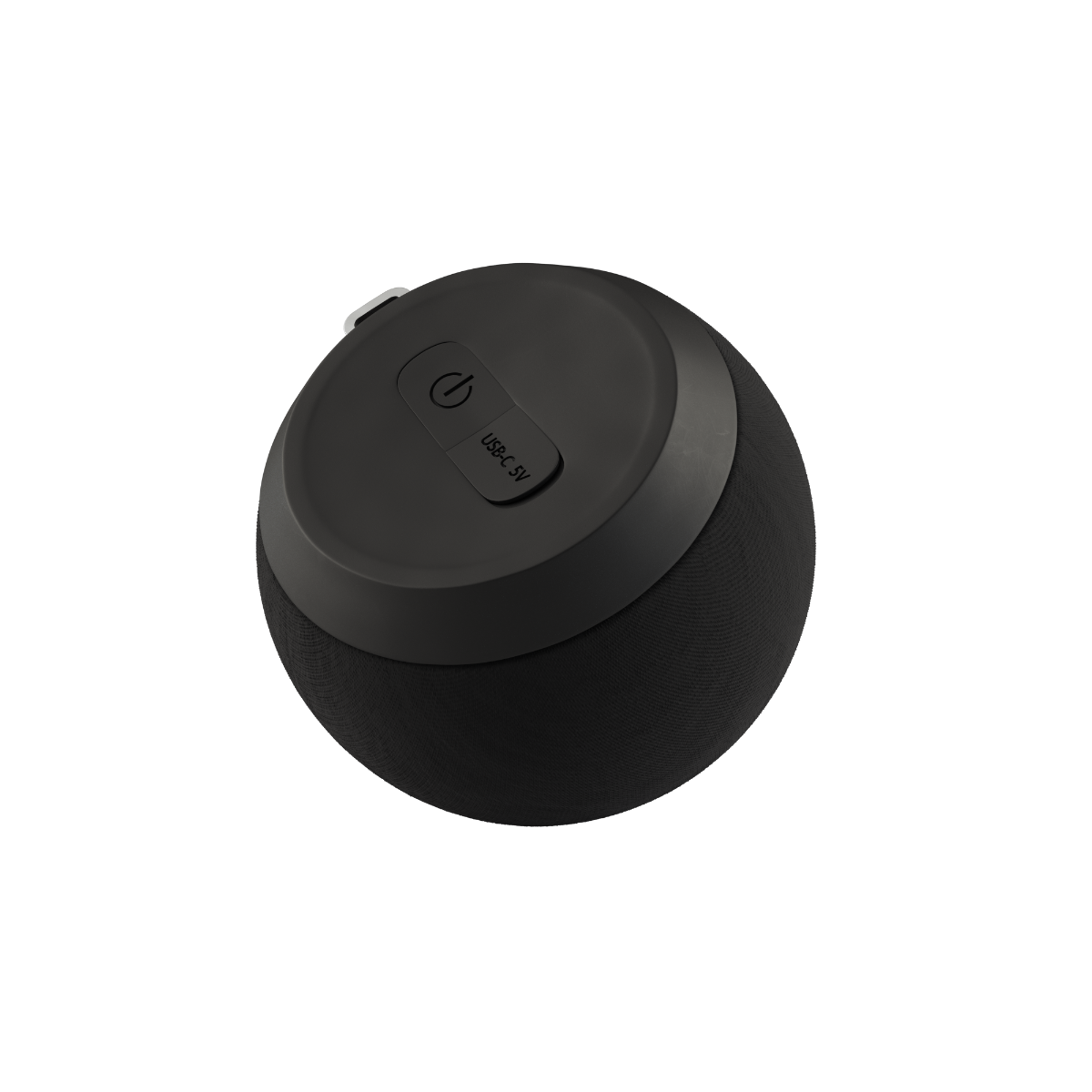 Compact black Play Mini Bluetooth speaker with silicone buttons and durable textile cover