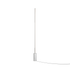 SACKit Expo 185 floor lamp with polished aluminum profile and marble base with vertical frosted LED strip