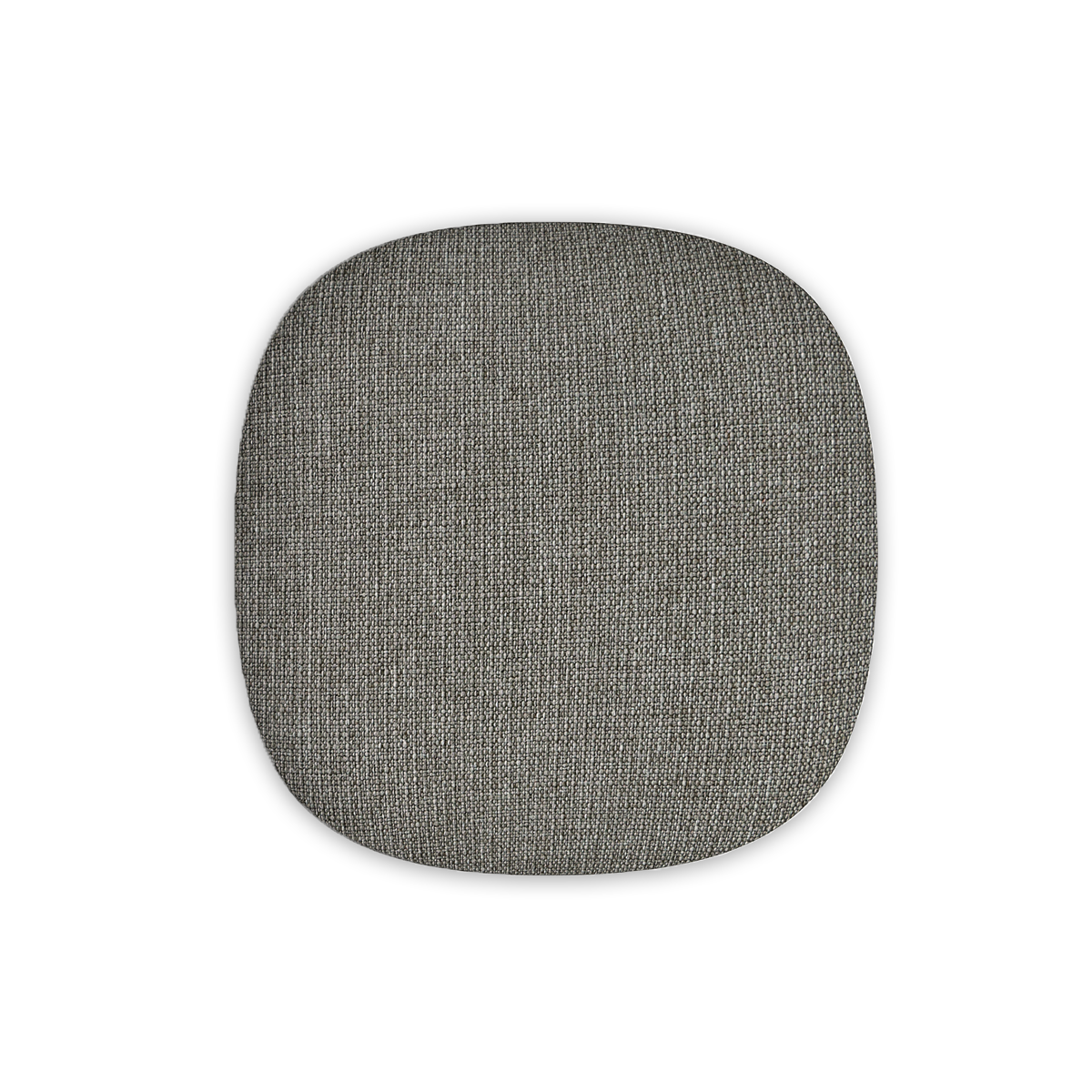 Concrete color fabric front panel for WOOFit Go speaker with a rectangular shape and soft texture