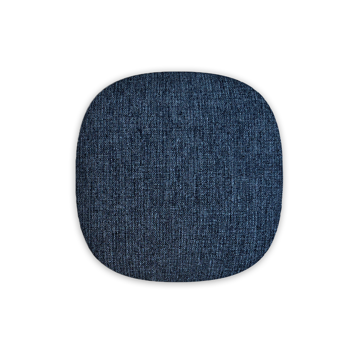 Denim blue fabric front panel for WOOFit Go speaker with a rectangular shape and soft texture