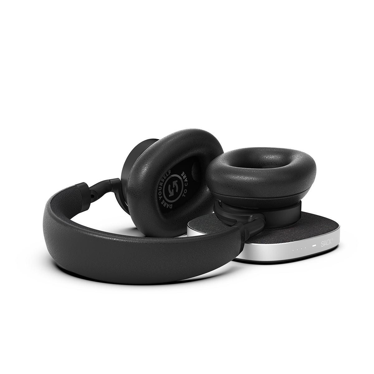 Black Touch 400 headphones with rotatable earcups and a minimalistic design.