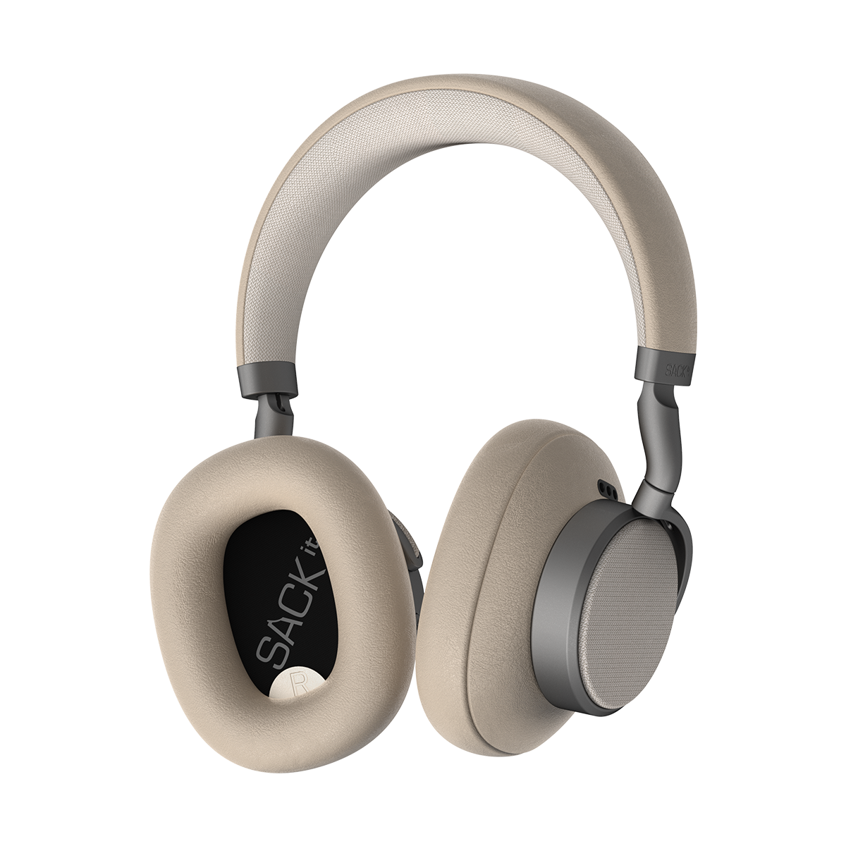 Beige Touch 400 headphones with rotatable earcups and minimalistic design on a white background.