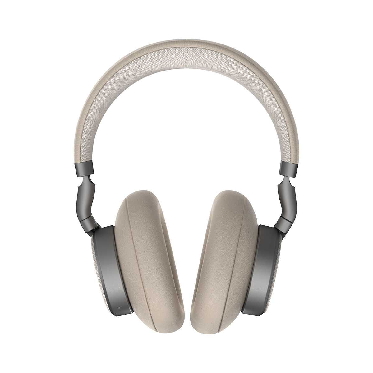 Beige Touch 400 headphones with rotatable earcups and minimalistic design on white background