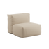 Soft Sofa Outdoor seat module in champagne beige color with soft, cushioned design for outdoor use