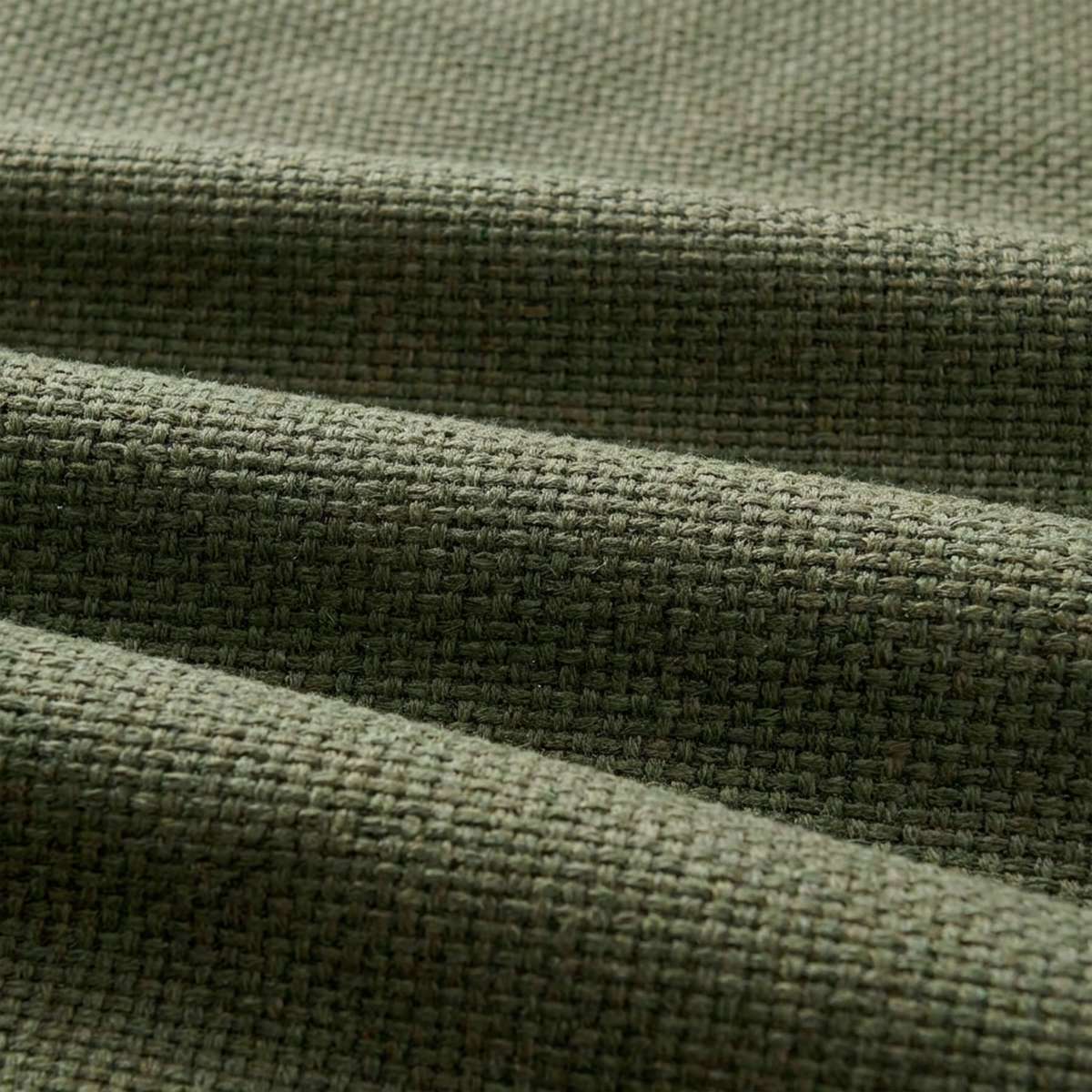 Soft Sofa Outdoor corner sofa in Kirra Olive fabric with soft, rounded cushions for outdoor use