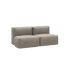 Soft Sofa Outdoor 2-seater in Kirra Sand color with soft cushions and no visible frame.