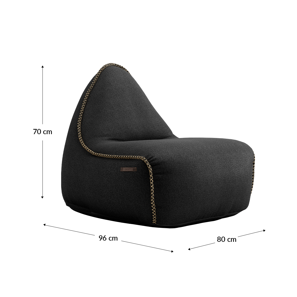 Medley Lounge Chair in Medley Grey fabric with backrest and soft, durable design